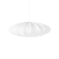 **Suspension Lumineuse en Forme d'Ovale en Blanc**