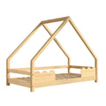 **Lit en bois avec structure en forme de maison pour enfants**